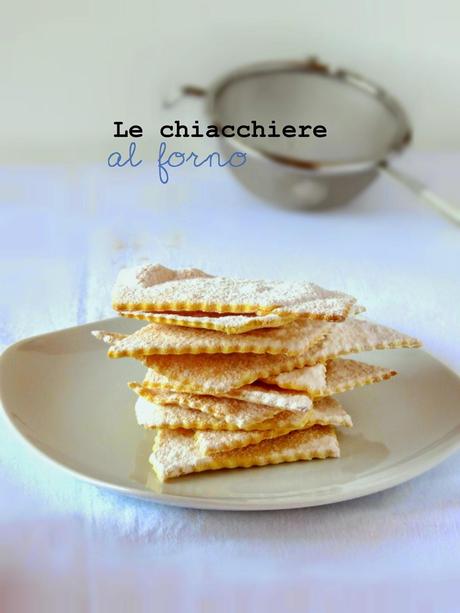 Le chiacchiere al forno, senza glutine