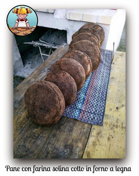 Pane con farina solina cotto in forno a legna - di Maria Elena