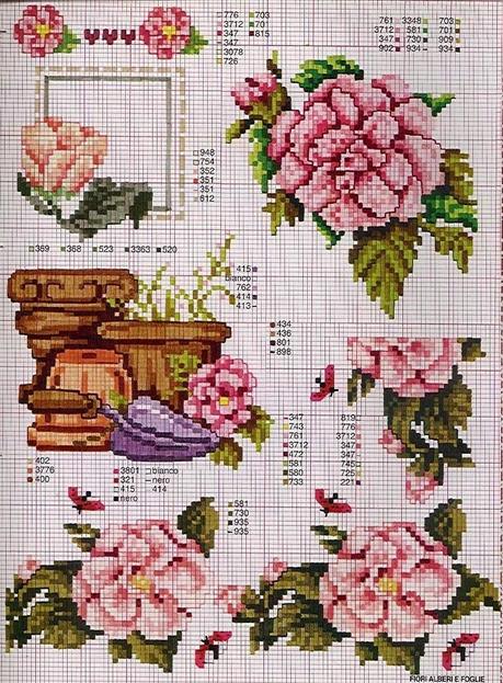 Raccolta di schemi a tema rose