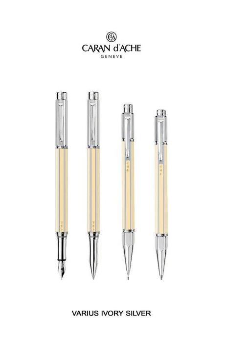 Caran d'Ache Varius Ivory Silver Gamma