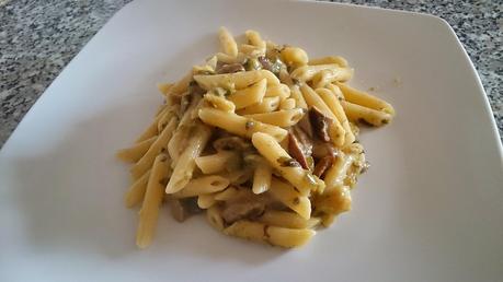 Pennette porcini e zucchine