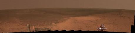 Panorama  di Marte ripreso  sul bordo del cratere Endeavour dalla Pancam del rover Curiosity. Crediti: NASA/JPL-Caltech/Cornell Univ./Arizona State Univ.