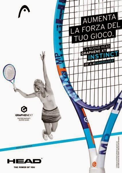 Maria Sharapova e di Tomas Berdych lanciano la nuova HEAD Graphene XT Instinct, più forte, più selvaggia