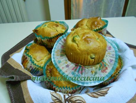 Muffins Salati ai Piselli e Formaggio