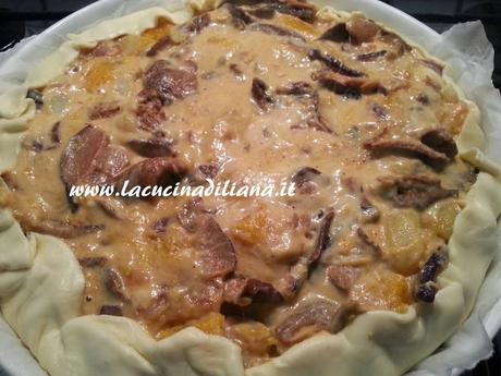 Quiche con Zucca Funghi e Patate