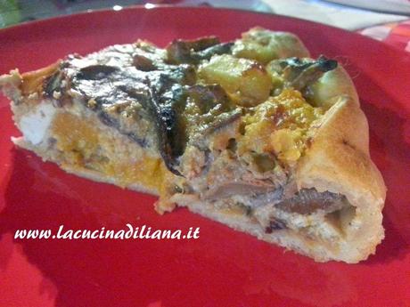 Quiche con Zucca Funghi e Patate