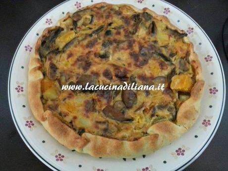 Quiche con Zucca Funghi e Patate