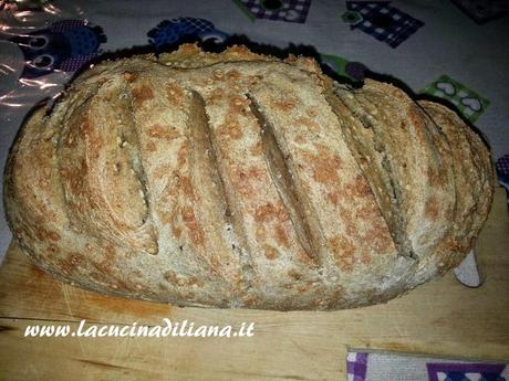 Pane semiintegrale con semi di canapa