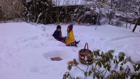 Picnic in giardino (nella neve)