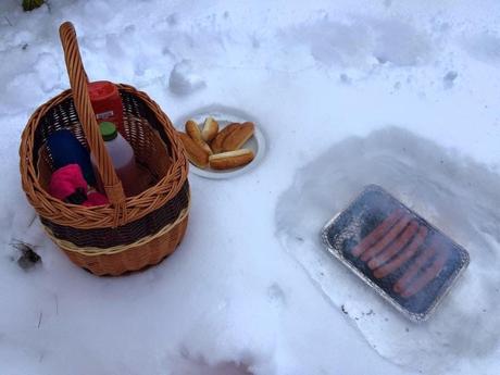 Picnic in giardino (nella neve)