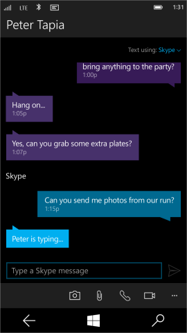 Skype miglior integrazione su Windows 10