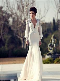 Julie Vino Long Sleeves Beach Wedding Dresses New Arrival