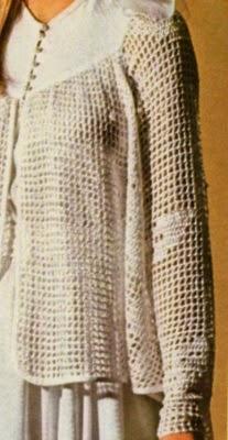 Schemi per il filet: Mantellina bianca