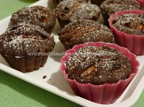 Muffin alle mele con cacao e profumo di cannella