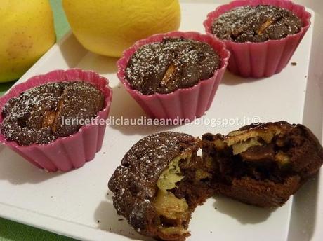 Muffin alle mele con cacao e profumo di cannella