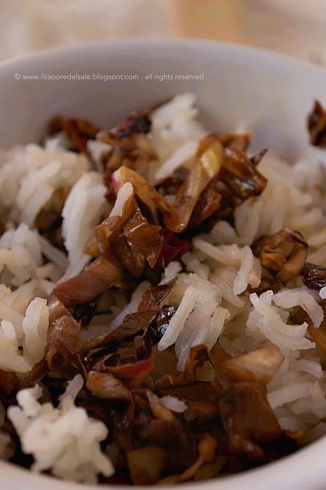 Riso basmati con radicchio e uvetta