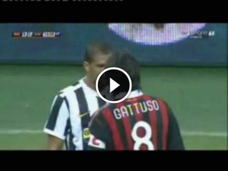 Gattuso VS Felipe Melo |:| Friendly AC Milan VS Juventus