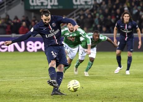 Saint-Etienne-Psg 0-1, Ibra di rigore: Blanc respira un po’