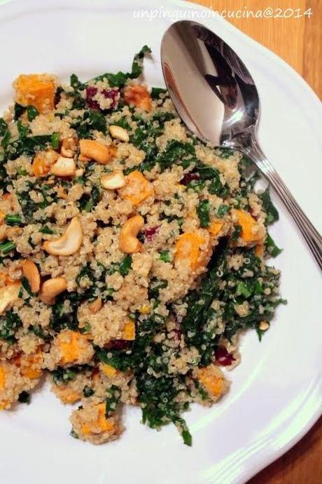 Insalata di quinoa, cavolo nero e patata americana per CorporeSano