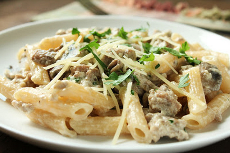 Penne alla boscaiola con panna