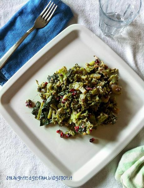 INSALATA DI BROCCOLI CON MELAGRANA