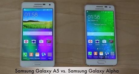 Samsung Galaxy A5 vs Samsung Galaxy Alpha: video confronto