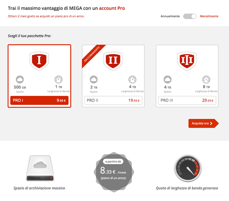 50 GB in cloud gratis con Mega!