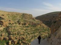 la valle del Monastero di Mar Saba