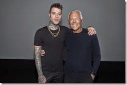 Fedez e Giorgio Armani