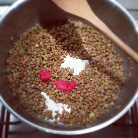 Zuppa avena e lenticchie