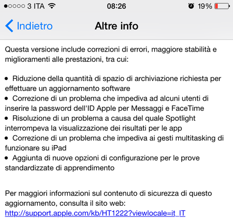 Apple rilascia iOS 8.1.3