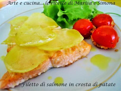 Filetto di salmone in crosta di patate