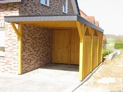 Gazebi per auto Gazebo con copertura laterale