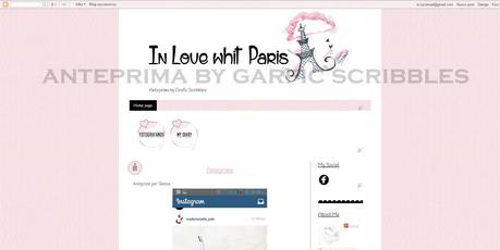 Template completato ed inserito per il blog In Love with Paris