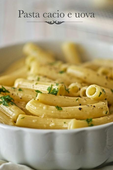 Pasta cacio e uova