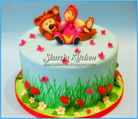 Masha and the Bear Cake