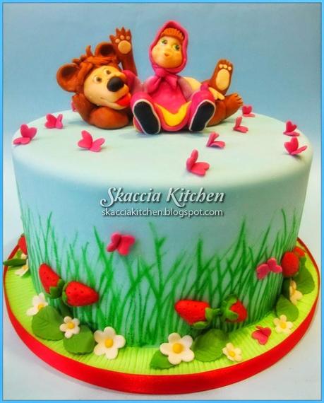 Masha and the Bear Cake