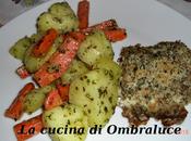 Filetto merluzzo gratinato patate carote burro