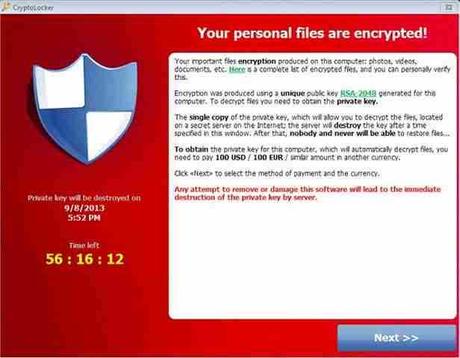 Virus file criptati Cryptolocker soluzione come rimuovere da pc