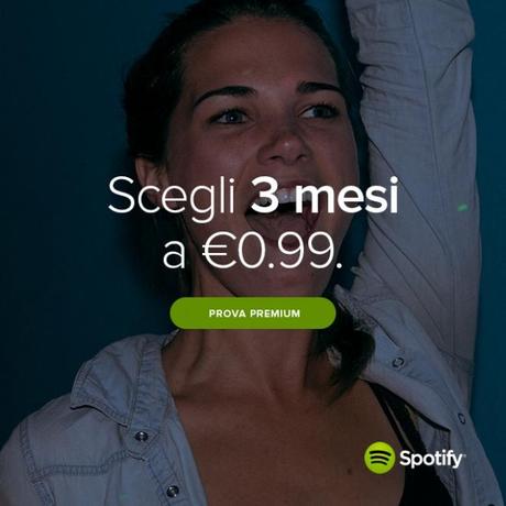 Spotify Premium in promo a 0,99€ per tre mesi