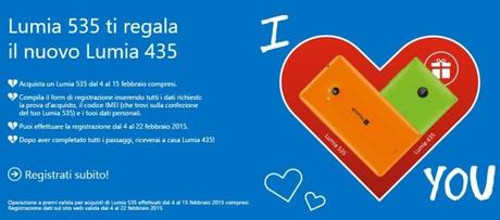 Lumia 535 435 amore esagerato