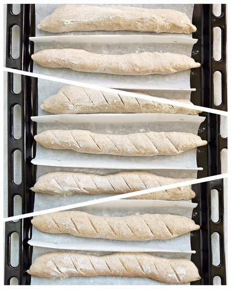 Baguettes integrali con lievito madre non rinfrescato