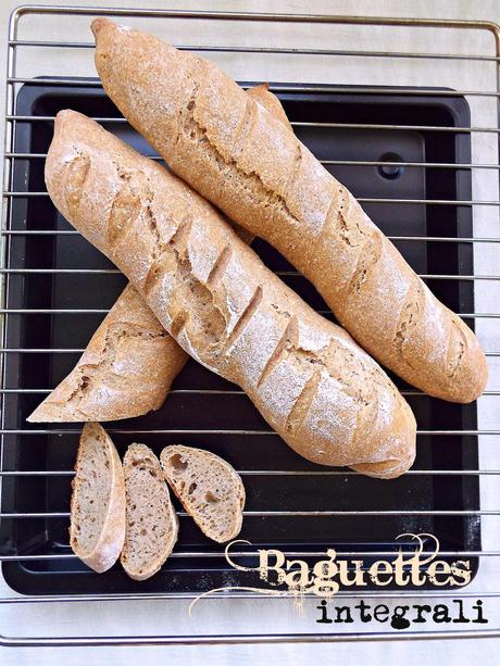 Baguettes integrali con lievito madre non rinfrescato