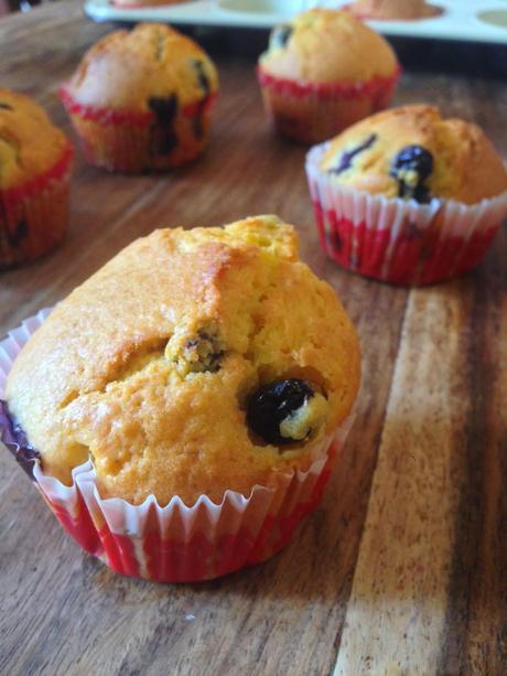 Muffin ai mirtilli e yogurt