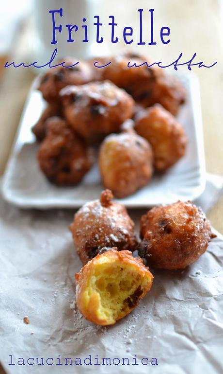 frittelle mele e uvetta