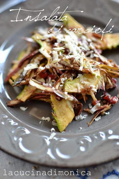 insalata di carciofi crudi