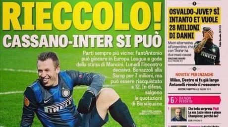 Prime Pagine, Cassano ni, Vida forse, ed addio ad Osvaldo