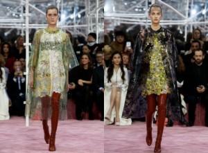 Dior Couture abito mantella mamme a spillo