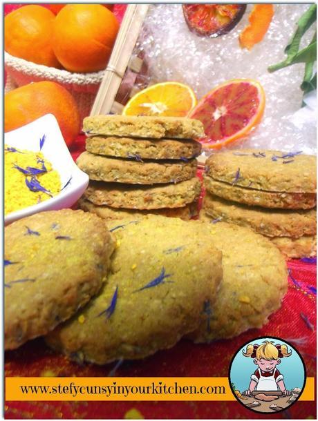 Biscotti di avena - fiordalisi all'arancia Biscotti di avena - fiordalisi all'arancia