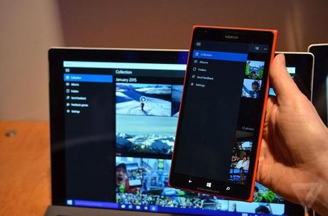 Windows 10 Phone  by theVerge | Live Notifications